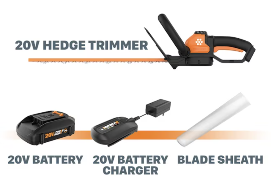Today only: Worx Power Share dual cordless hedge trimmer for $100