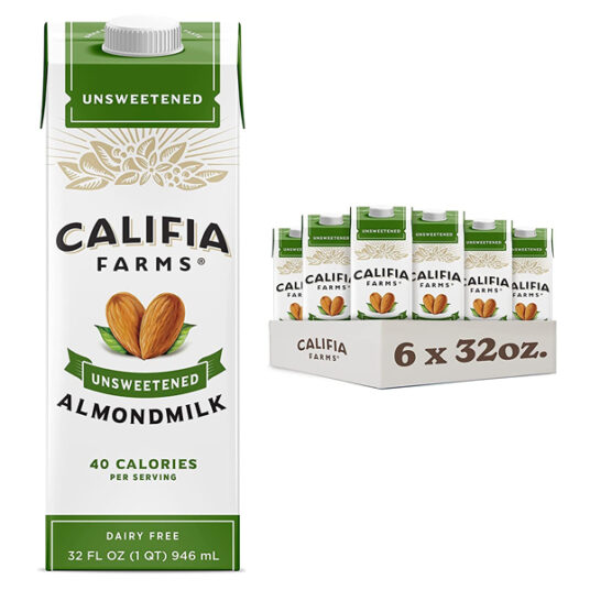 6-pack Califia Farms unsweetened almond milk from $8