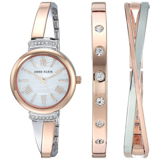 Anne Klein women’s premium bangle watch set for $90