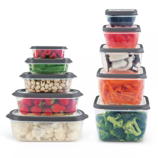 Art & Cook 20-piece vented plastic food storage set for $15