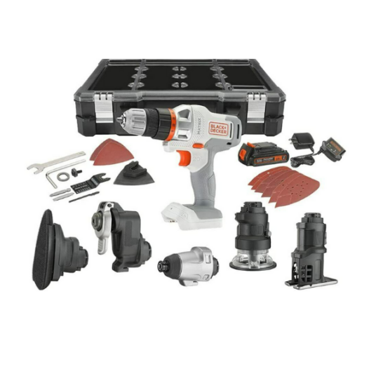 Black+Decker 6-tool cordless drill combo kit with case for $100