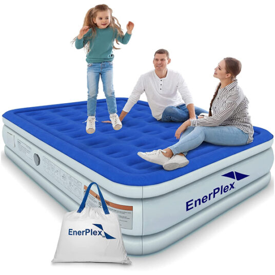 EnerPlex 13″ queen air mattress with built in pump for $47