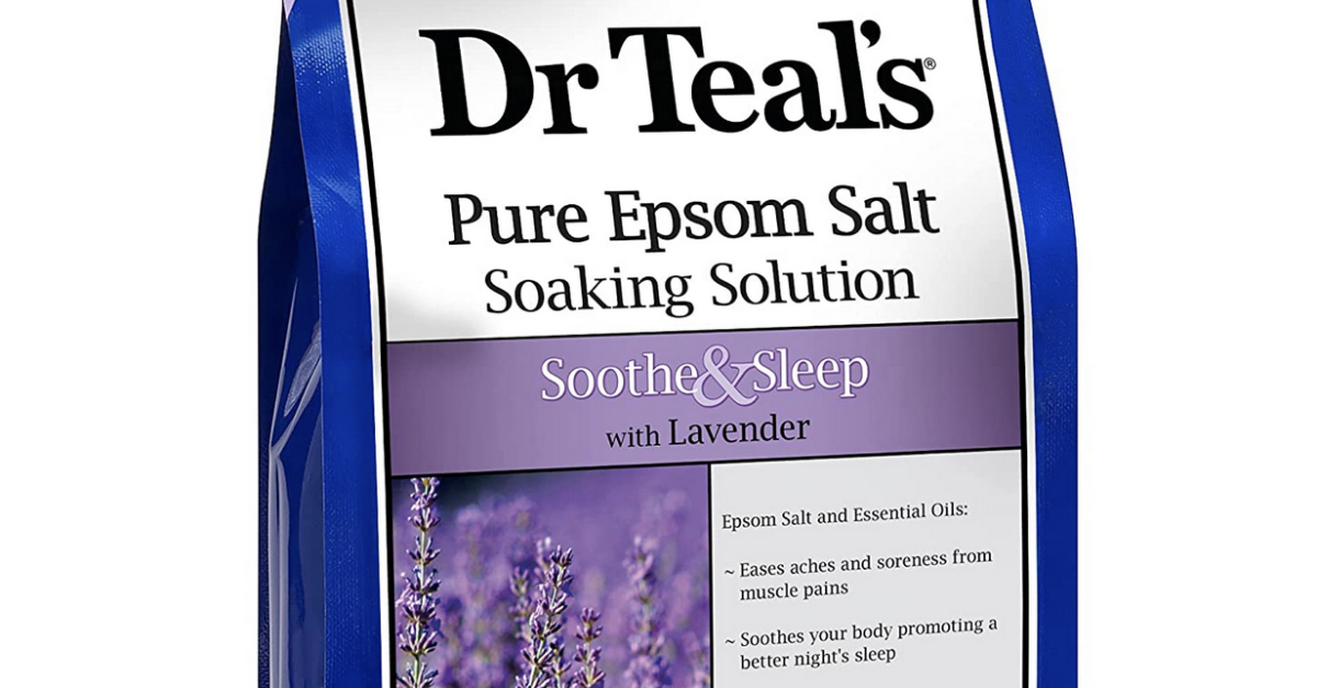 3-lbs Dr. Teal’s lavendar epsom salt for $13