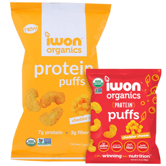 Today only: Multi-pack of Iwon Organics protein puffs for $31 shipped