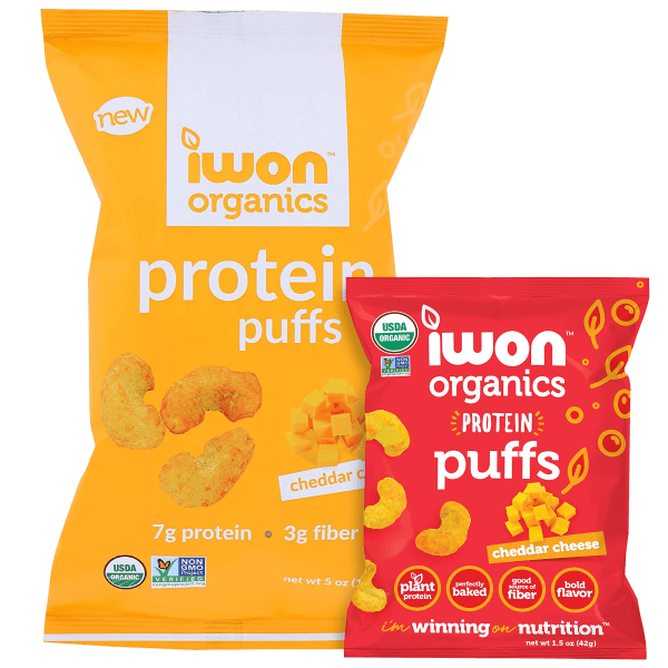 Today only: Multi-pack of Iwon Organics protein puffs for $31 shipped