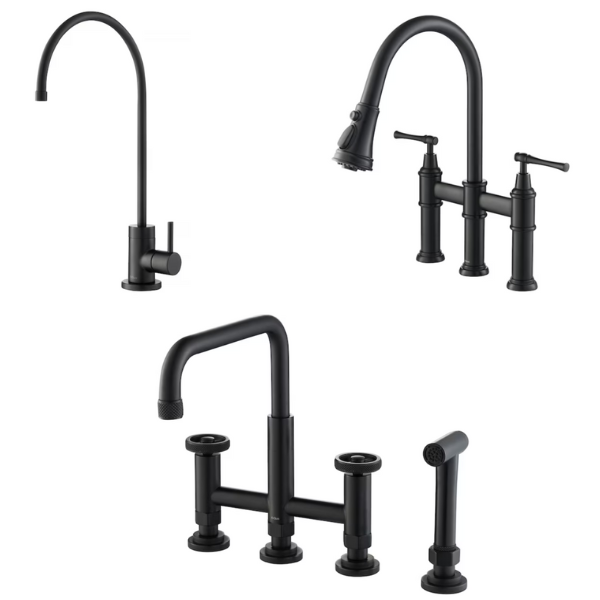 Today only: Up to 20% off select Kraus matte black kitchen faucets