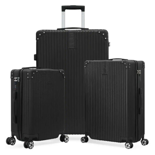 3-piece Myrtle Springs nested hardside spinner luggage set for $89