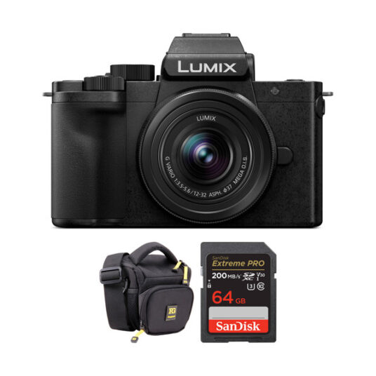 Panasonic Lumix G100 mirrorless camera & accessory kit for $498
