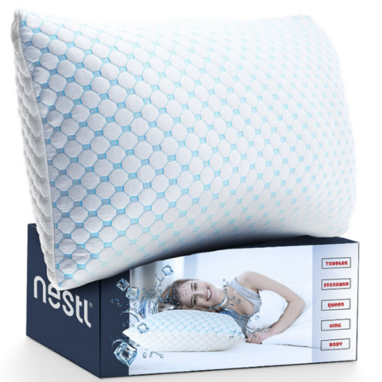 Nestl Bedding memory foam cooling pillow from $21