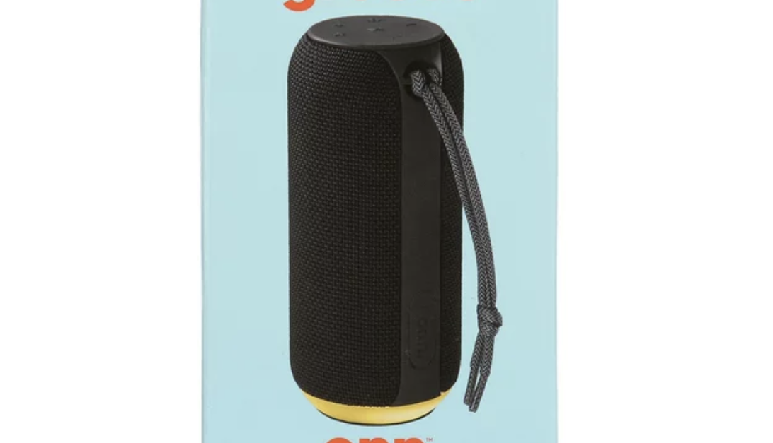 Onn. medium rugged Bluetooth speaker for $19