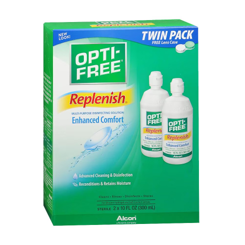2-pack Opti-Free RepleniSH disinfection solution value pack for $7