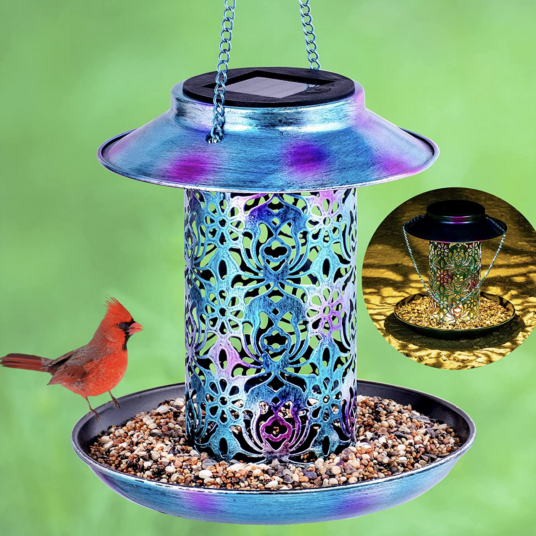 Solar bird feeder for $9