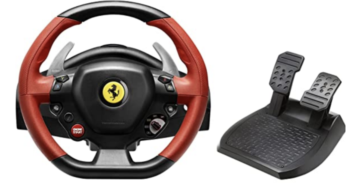 Thrustmaster Ferrari 458 Spider racing wheel for Xbox for $60