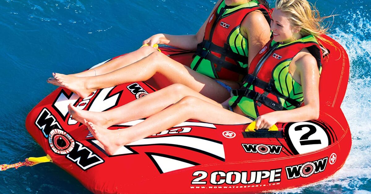 Wow Sports 3-person inflatable towable tube for $99