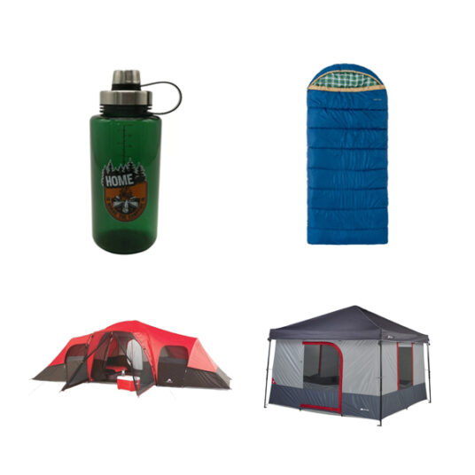 Ozark Trail camping accessories from $5, tents from $59