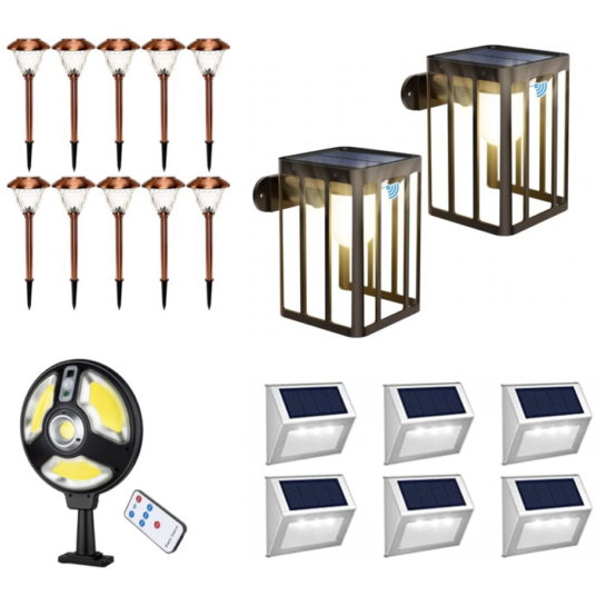 Solar lighting sets from $17 at Woot