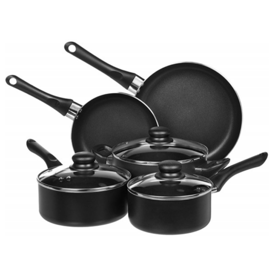 Today only: Amazon Basics 8-piece non-stick cookware set for $30