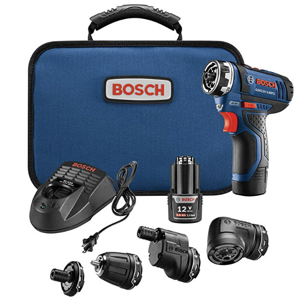 Bosch cordless 12V power drill set for $113