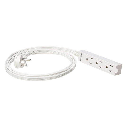 2-pack Amazon Basics indoor 3-prong extension cords for $6