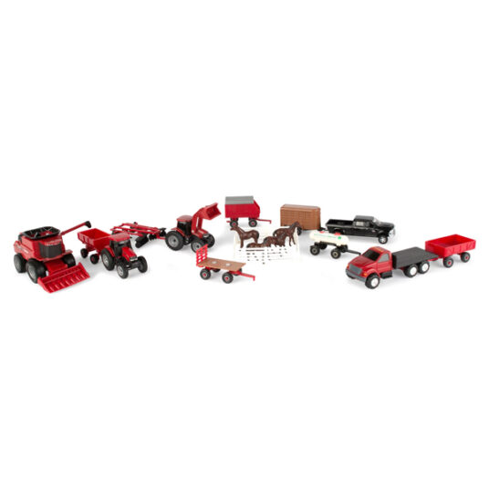 20-piece Case IH toy tractor and farm set for $23