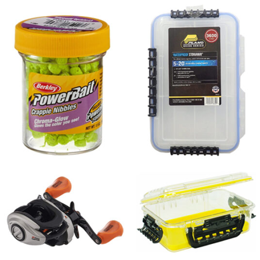 Plano, Berkley and Penn fishing products from $4