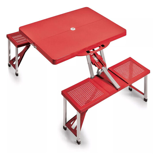 Picnic Time portable table with folding seats for $84