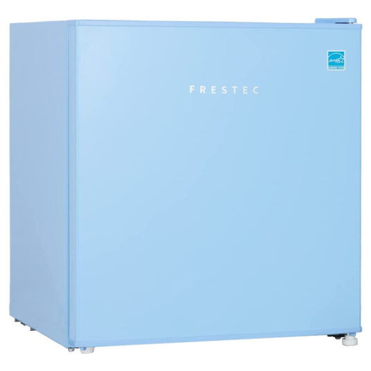 Frestec mini refrigerator with freezer for $75