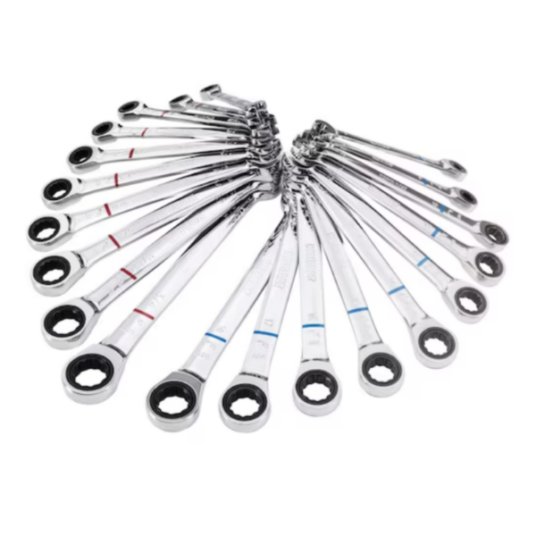 Kobalt 20-piece 12-point standard and metric ratchet wrench set for $50