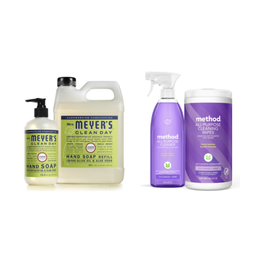 Today only: Method and Mrs. Meyers cleaning products from $9