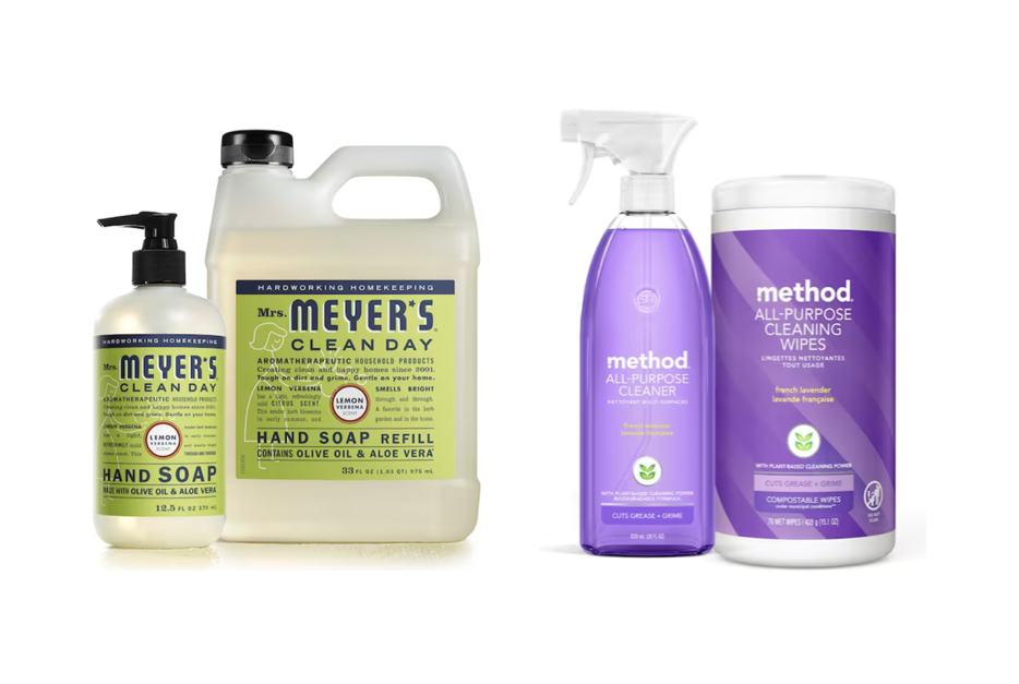 Today only: Method and Mrs. Meyers cleaning products from $9
