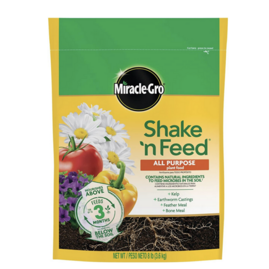Miracle-Gro 8-lb Shake ‘N Feed all purpose plant food for $18