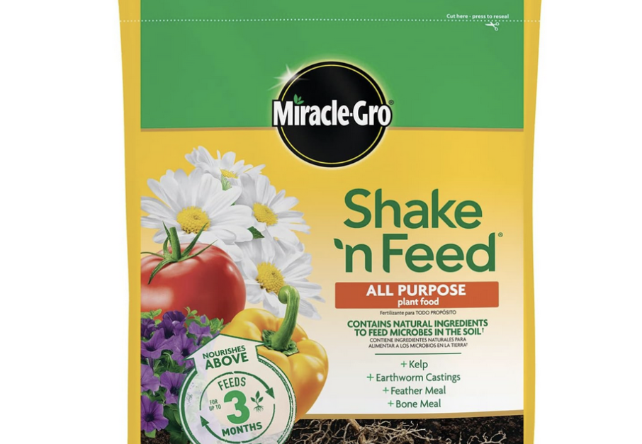 Miracle-Gro 8-lb Shake ‘N Feed all purpose plant food for $18