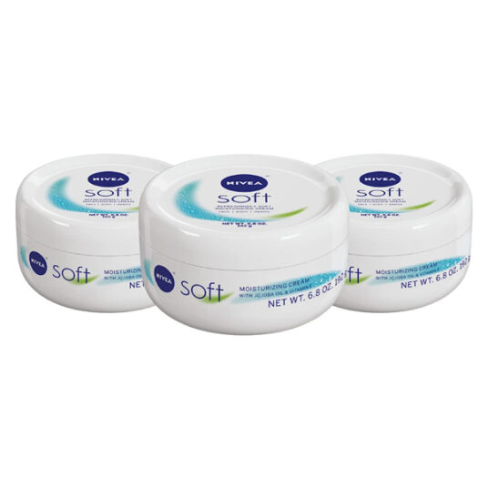 3-pack Nivea Soft body, face and hand cream for $10