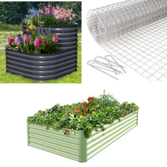 Galvanized garden planters & accessories from $52