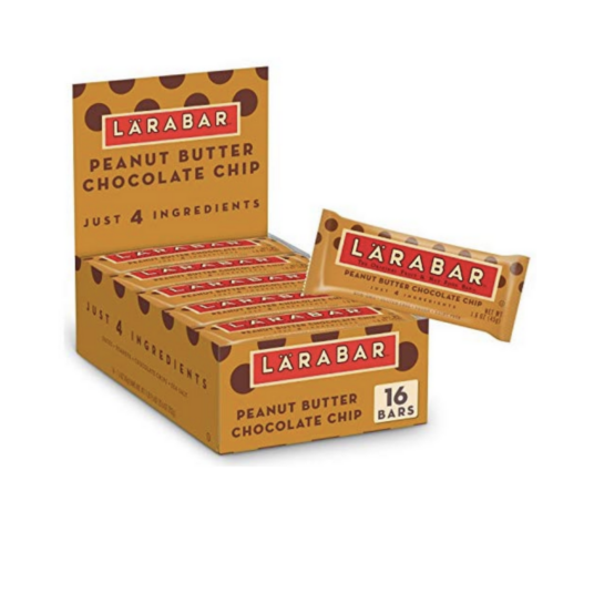 Larabar peanut butter and chocolate chip 16-count bars for $10
