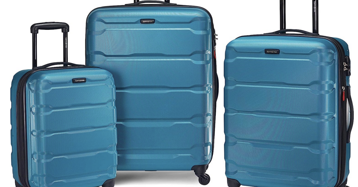 Samsonite Omni PC 3-piece hardside luggage set for $299