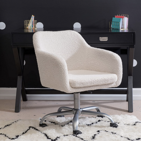 Linon Home Decor Brookly Sherpa office chair for $119