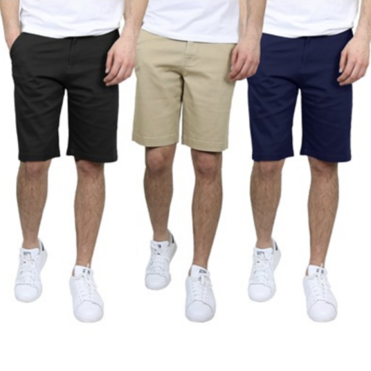 3-pack of men’s or boys’ chino shorts for $20