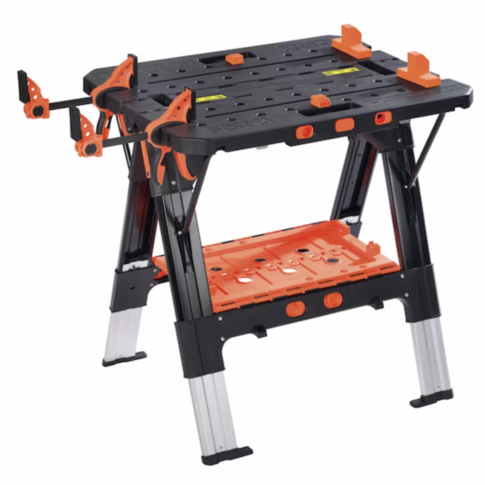 Today only: Pony 31-in W x 32-in H adjustable height work bench for $79