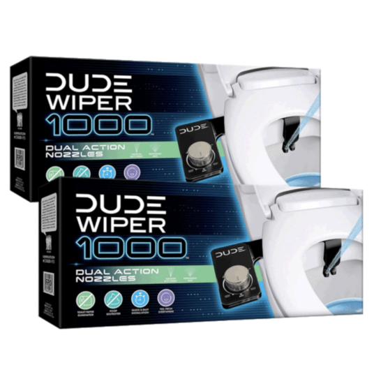 Today only: 2-pack Dude Wiper 1000 dual-nozzle bidet for $36 shipped