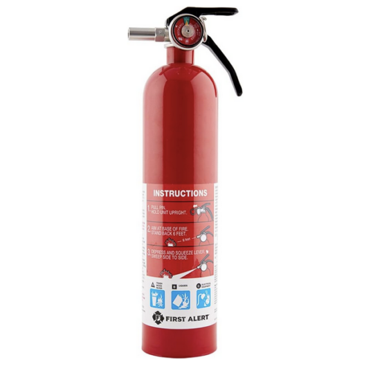 First Alert Home1 rechargeable fire extinguisher for $18