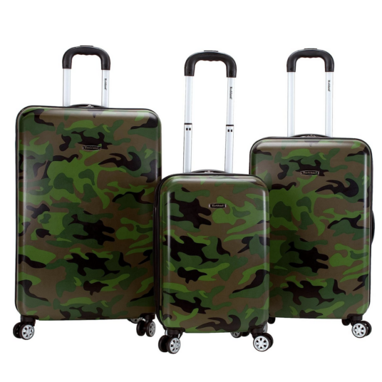 3-piece Rockland Safari hardside spinner luggage for $88