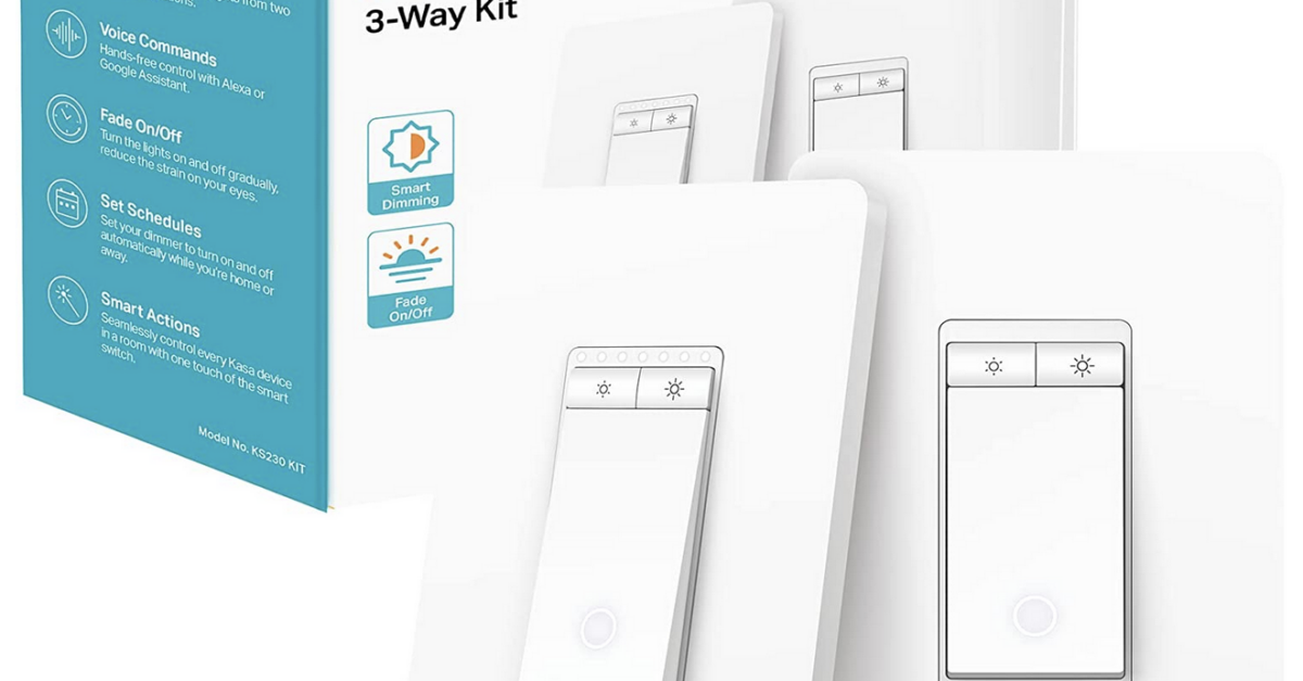 Kasa Smart 3 way dimmer switch kit for $37
