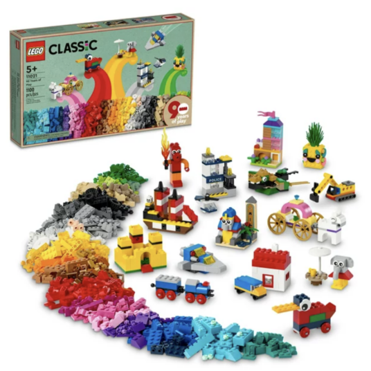 LEGO Classic 90 Years of Play building set for $25