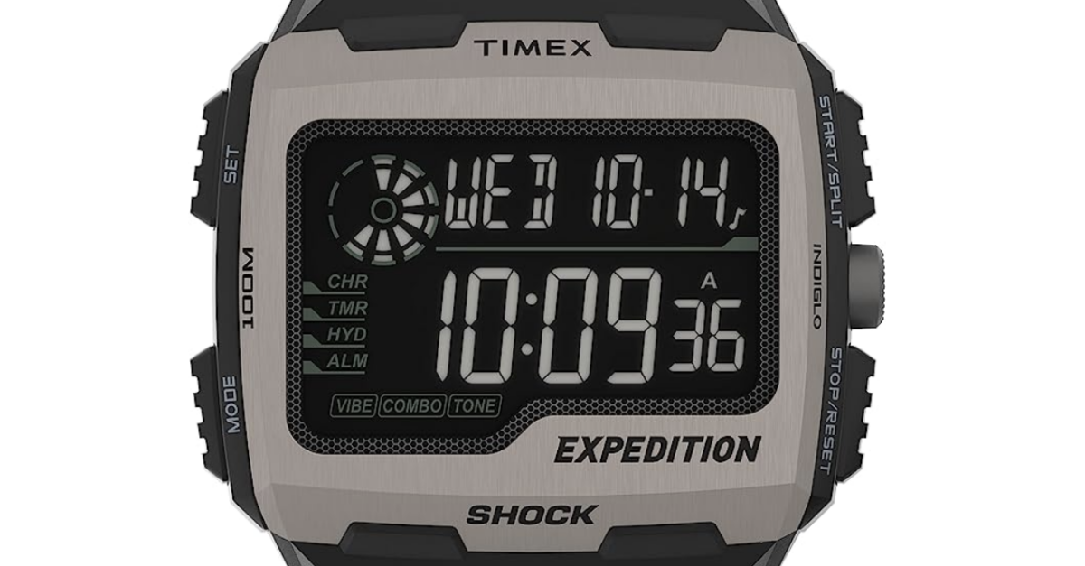 Timex Expedition Grid Shock 50mm watch for $45