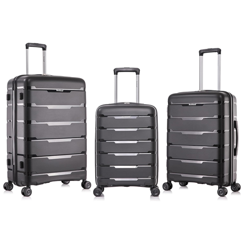 3-piece Rockland Pasadena hardside luggage set for $121