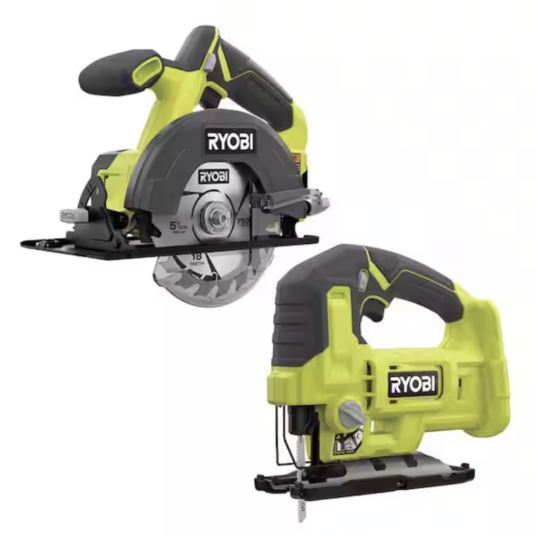 Today only: Ryobi ONE+ 2-tool 18V cordless circular saw and jig saw for $79