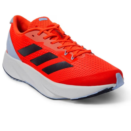 Adidas Adizero SL running shoes in Solar Red for $36