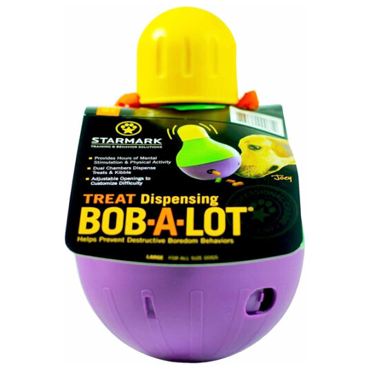 Starmark Bob-A-Lot treat dispensing dog toy for $9