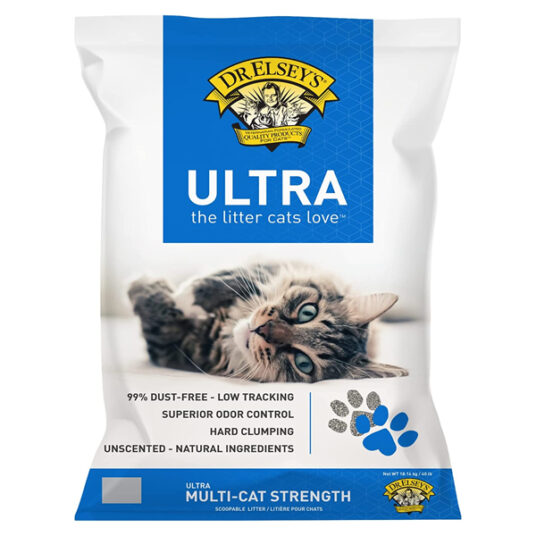 40-pound Dr. Elsey’s premium clumping cat litter for $12